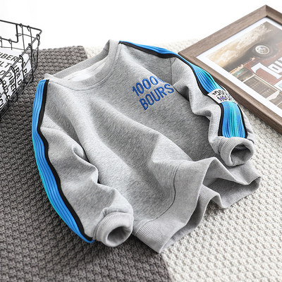 Bluză casual pentru copii cu decolteu oval și inscripție