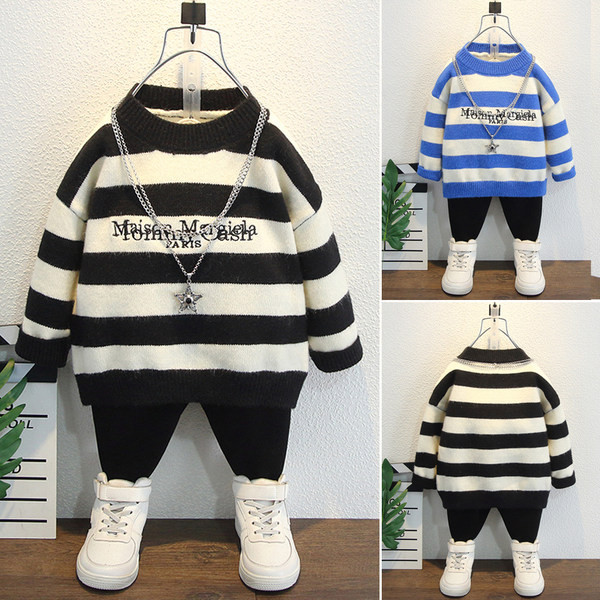 Pulover de puf pentru copii cu element metalic