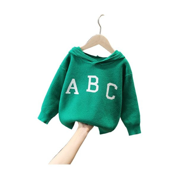 Naujo modelio vaikiškas megztinis su gobtuvu berniukams