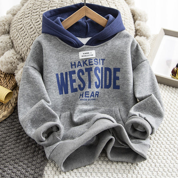 Dječji sweatshirt s printom i kapuljačom