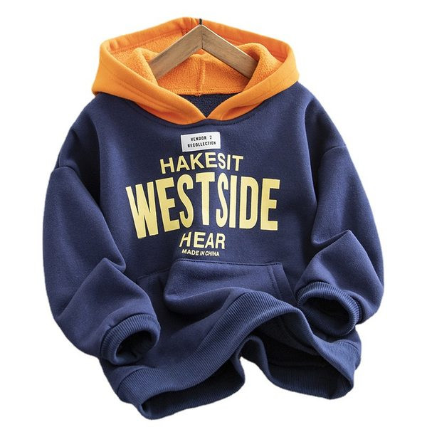 Dječji sweatshirt s printom i kapuljačom