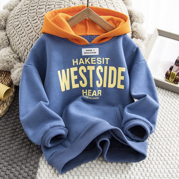 Dječji sweatshirt s printom i kapuljačom