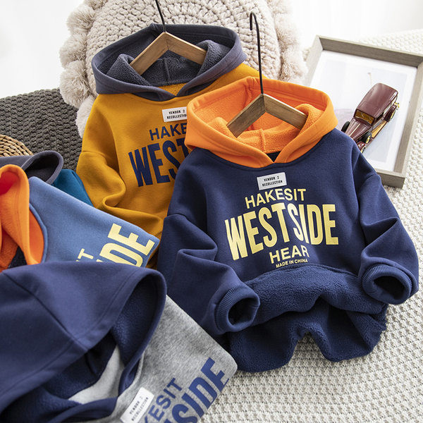 Dječji sweatshirt s printom i kapuljačom