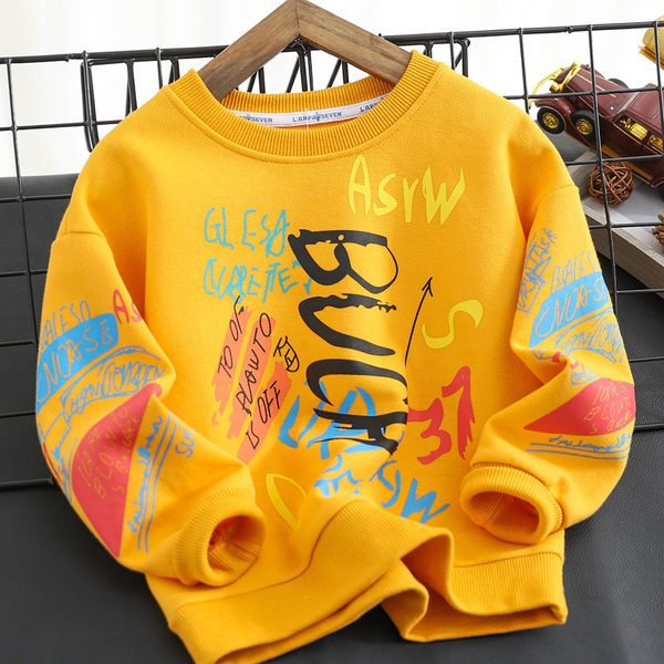 Hanorac casual cu imprimeu color pentru baieti