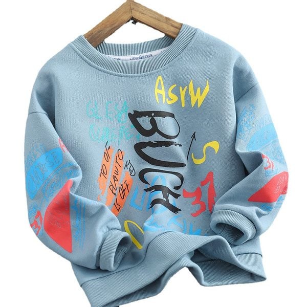 Hanorac casual cu imprimeu color pentru baieti