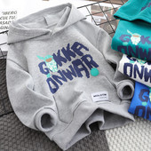 Hanorac de toamna pentru copii cu buzunar si gluga