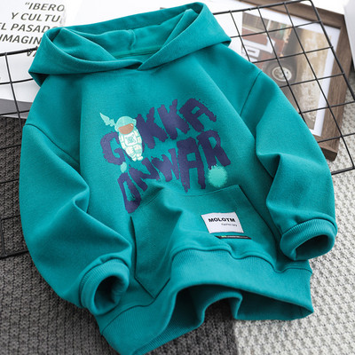 Hanorac de toamna pentru copii cu buzunar si gluga