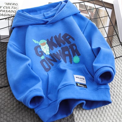 Hanorac de toamna pentru copii cu buzunar si gluga