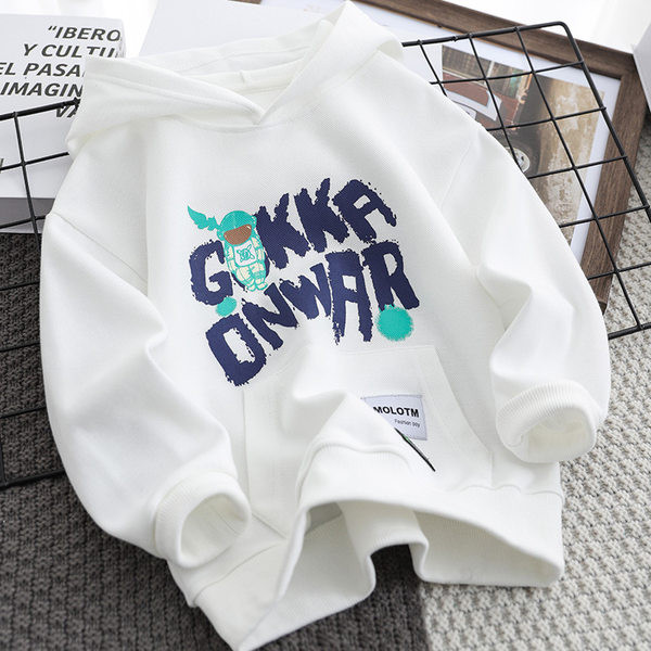 Hanorac de toamna pentru copii cu buzunar si gluga