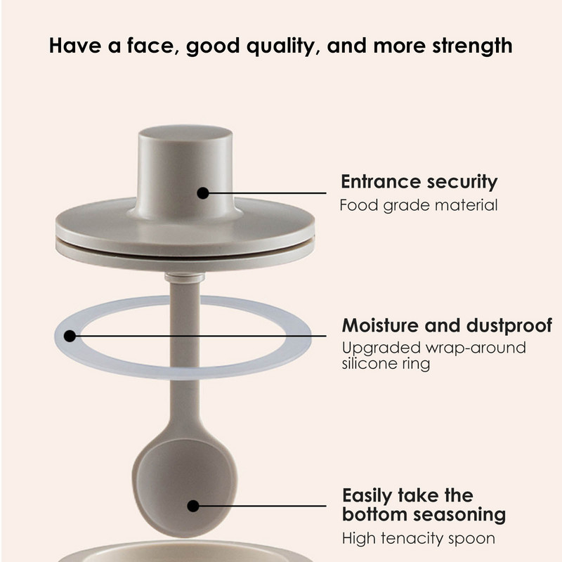 300 ml-es Fűszerüveg Lezárt Cruet Fűszeres Üveg Fűszerüveg Fűszerekhez Bors Só Konyhai Fűszertartó Ecset Kanál Rúd