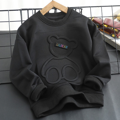 Ležerna majica dugih rukava s 3D aplikacijama za dječake