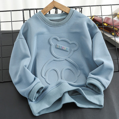 Ležerna majica dugih rukava s 3D aplikacijama za dječake