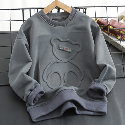 Ležerna majica dugih rukava s 3D aplikacijama za dječake