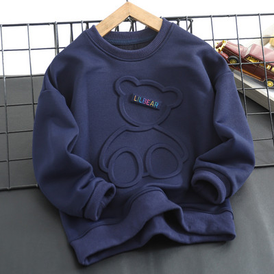 Ležerna majica dugih rukava s 3D aplikacijama za dječake