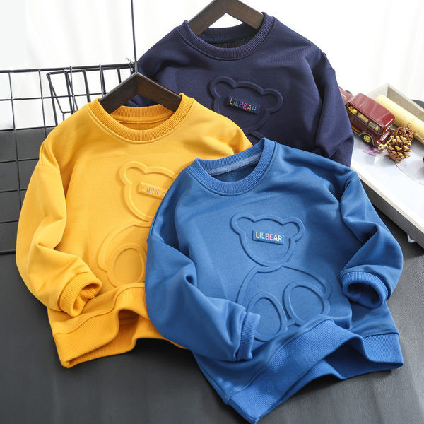 Ležerna majica dugih rukava s 3D aplikacijama za dječake