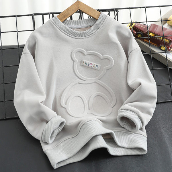 Ležerna majica dugih rukava s 3D aplikacijama za dječake