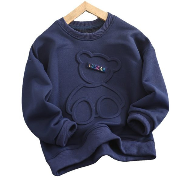 Ležerna majica dugih rukava s 3D aplikacijama za dječake