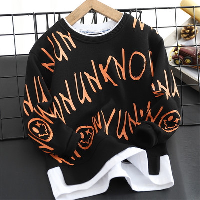 Modern, kerek nyakú gyerekblúz fiúknak