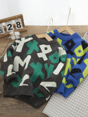 Model nou de pulover cu maneca lunga pentru baieti