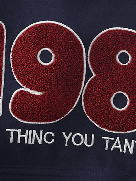 Hanorac pentru copii pentru baieti cu broderie puf