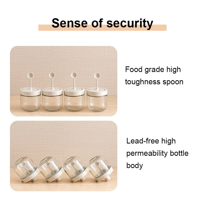 Fűszeres edény kanál Só Bors Fűszeres edényszósz Ecet Üveg Olaj Ecset Palack Méz Cukor Edény Konyhai Kiegészítők