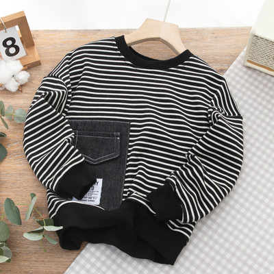 Φούτερ με μακρυμάνικο λογότυπο για αγόρια