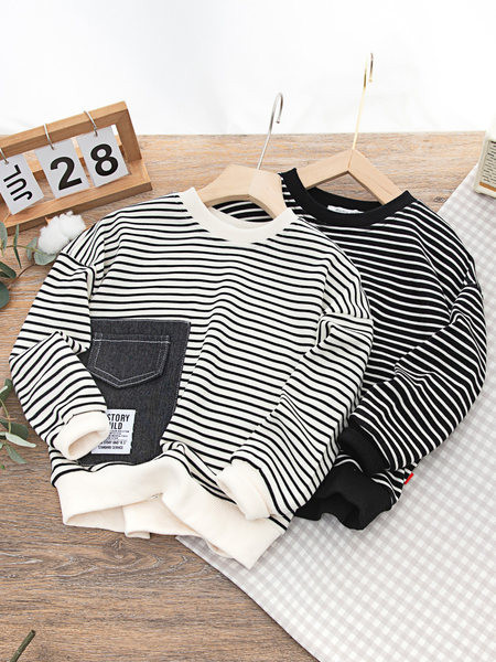 Φούτερ με μακρυμάνικο λογότυπο για αγόρια