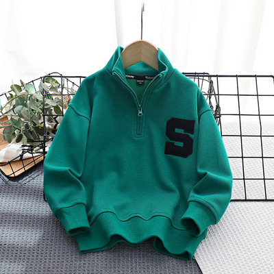 Naujo modelio vaikiška palaidinė aukšta apykakle berniukams