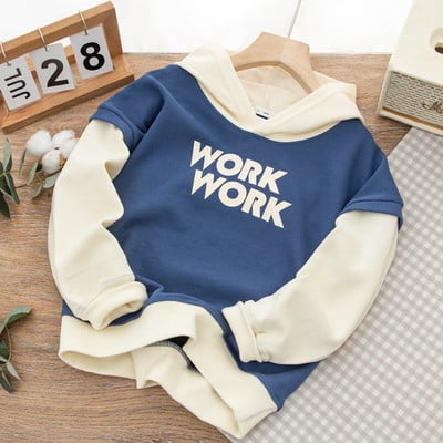 Lihtne kapuutsiga dressipluus poistele