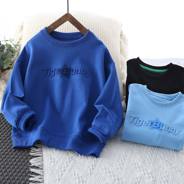 Dječja ležerna bluza s okruglim izrezom za dječake