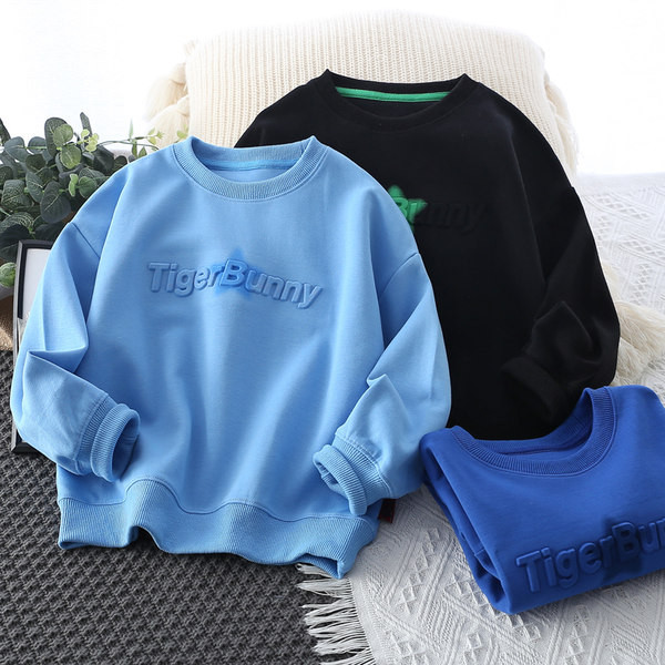 Dječja ležerna bluza s okruglim izrezom za dječake