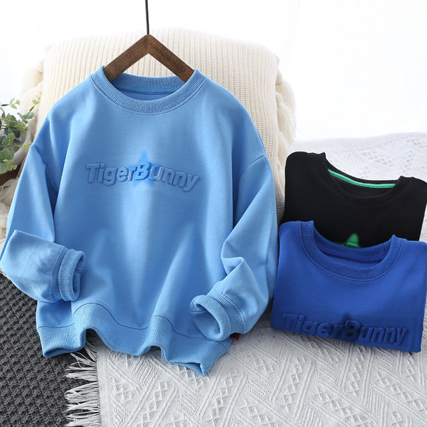 Dječja ležerna bluza s okruglim izrezom za dječake