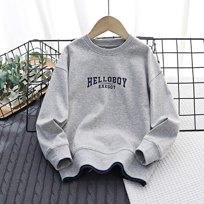 Hanorac casual pentru copii cu inscripții pentru băieți