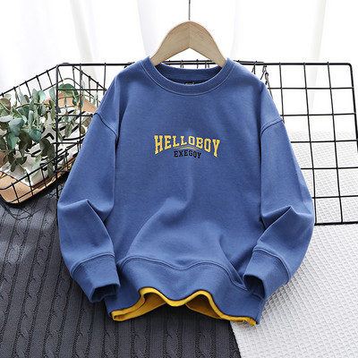 Hanorac casual pentru copii cu inscripții pentru băieți