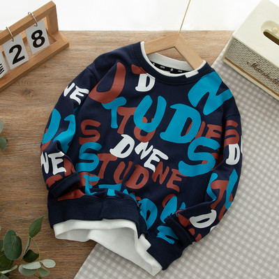 Bluza colorata pentru copii model nou cu decolteu oval