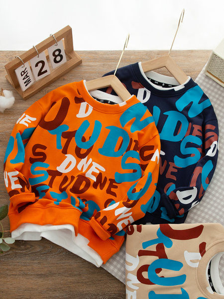 Bluza colorata pentru copii model nou cu decolteu oval