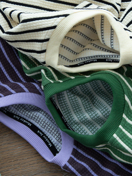 Ležerna majica s prugastim vezom za dječake