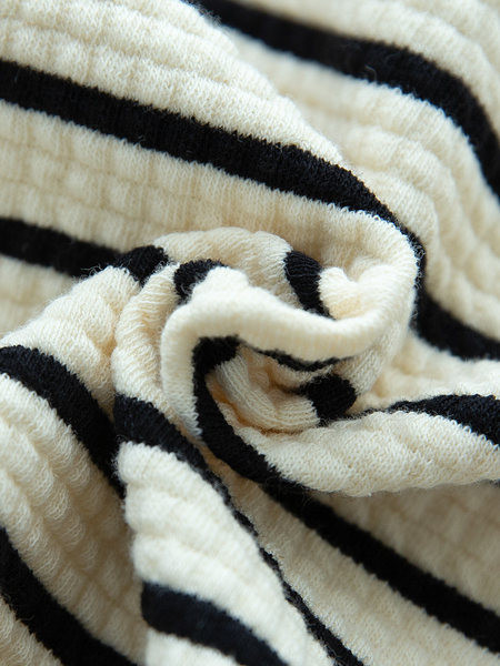 Ležerna majica s prugastim vezom za dječake