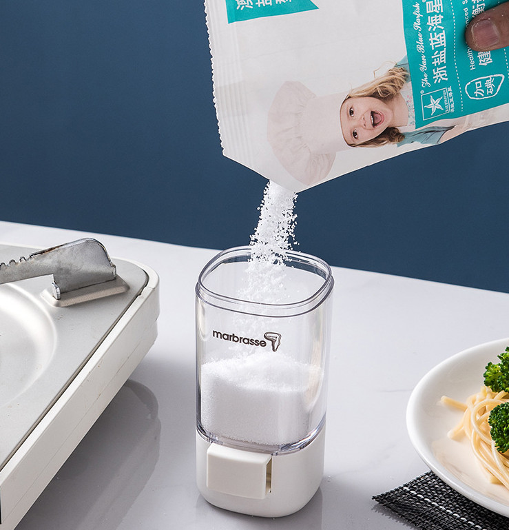 Kutija za mjerenje začina Kutija za kuhanje Kuhinjska sol i mononatrijev glutamat Kombinirani set staklenki za začine.