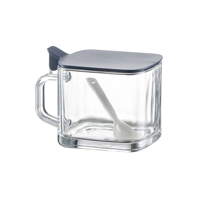 Buitinių prieskonių indelių derinio rinkinys Atverčiamu dangteliu Pagardinimo dėžutė Druskos plaktuvas Virtuvės buteliuko cukraus dubens laikiklis su šaukštu