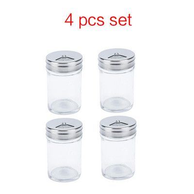 Staklenka s poklopcem od nehrđajućeg čelika, boca za začine, stakleni kuhinjski pribor i materijali, podešavanje rotacije solanice