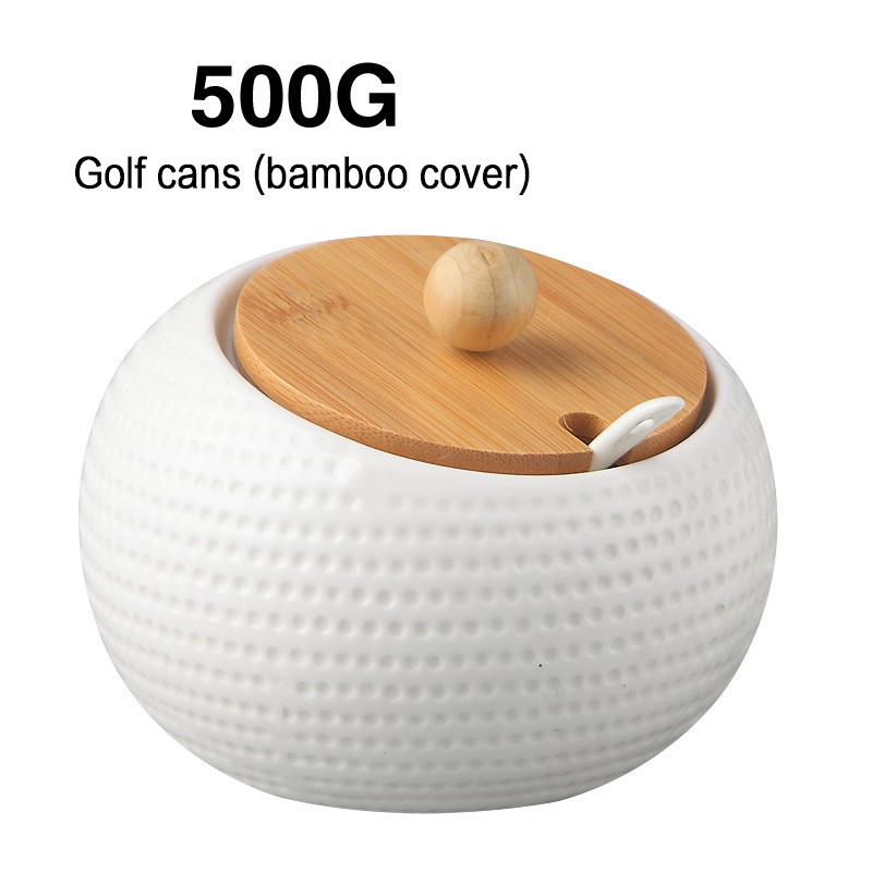 Keraminiai prieskonių stiklainiai su mediniu dangteliu Druskos plaktuvai Virtuvės reikmenys Baltųjų prieskonių organizatorius Kanistrų šaukštų rinkinys Balto cukraus dėžutė