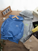 Hanorac casual pentru copii cu gluga si broderie