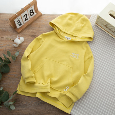 Hanorac casual pentru copii cu gluga si broderie