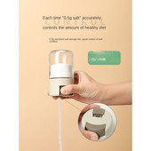 Mennyiségi fűszertartó üveg sószóró konyhai fűszeres üveg háztartási só és nátrium-glutamát fűszeres edény