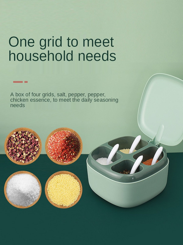 Kombinirani set kutija za začine Kuhinjski pribor za kućanstvo Sol Šećer Mononatrijev glutamat Spremište Jedan lonac za začine Lonac za ulje