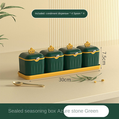 Cutie de condimente Accesorii de bucătărie Un sertar cu mai multe rețele Sare Glutamat monosodic Piper Set combinat de oale de condimente de uz casnic