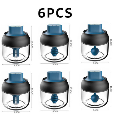 Konyhai üveg fűszertároló tégelyek fedővel Só-bors shaker készlet Fűszerező szett Fűszernövények szójaszósz olajos üveg címkével