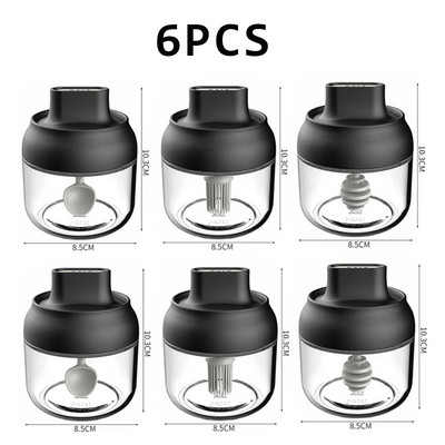 Konyhai üveg fűszertároló tégelyek fedővel Só-bors shaker készlet Fűszerező szett Fűszernövények szójaszósz olajos üveg címkével