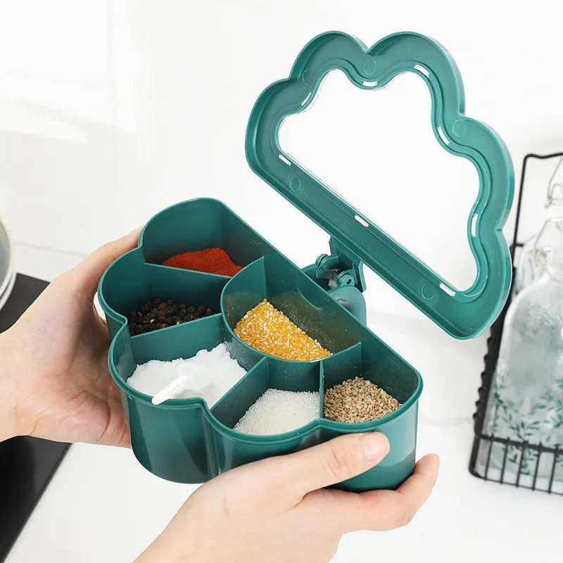 Kutija za začine Staklenke za začine Kuhinjski organizatori za pohranu Posude za začine Posuda za sol i papar 6 u 1 Kutije za začine